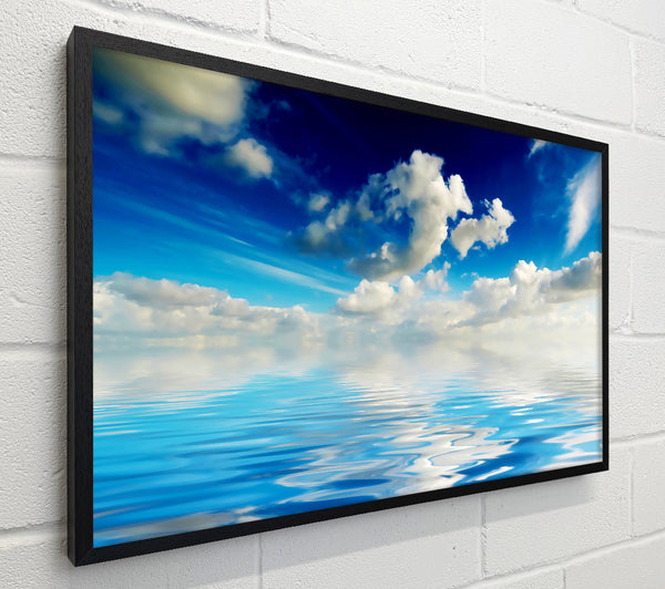 Dramatic Ocean Clouds Baby Blue