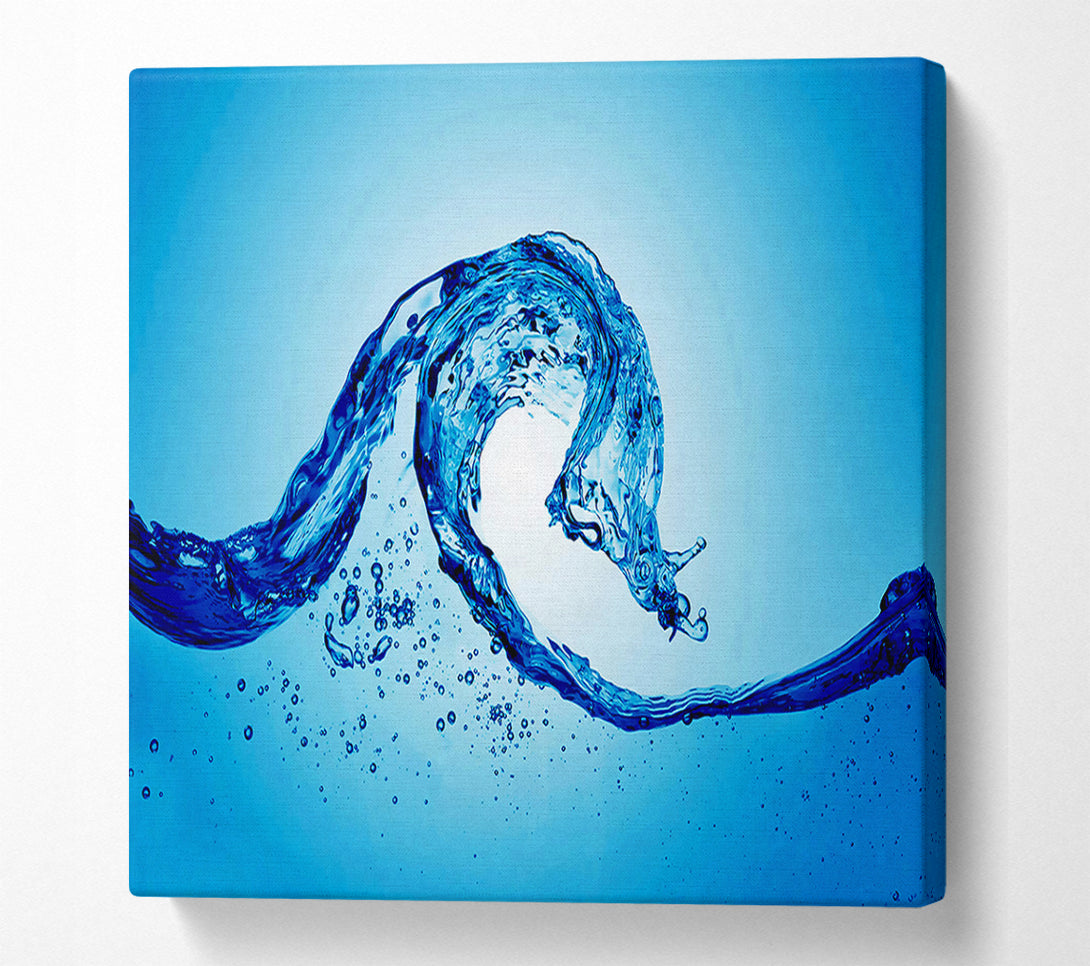  A Canvas Print of Blue Water Wave Canvas Print