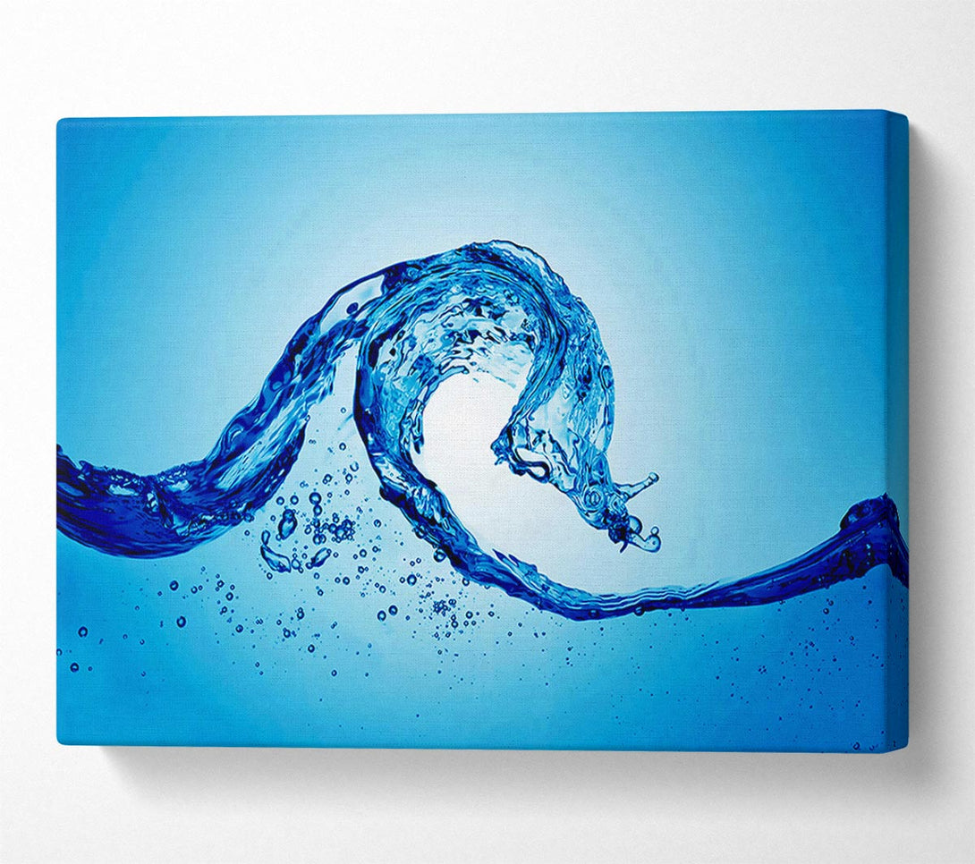  A Canvas Print of Blue Water Wave Canvas Print