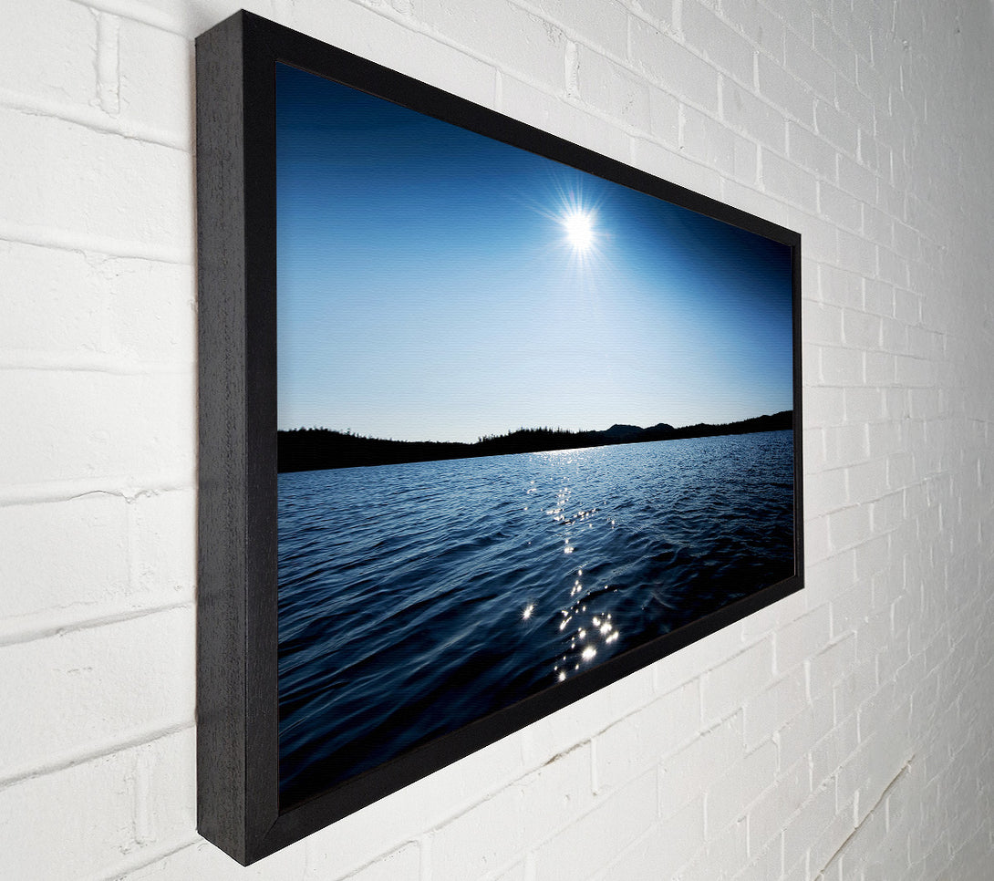  A Canvas Print of Blue Ocean Sun Canvas Art