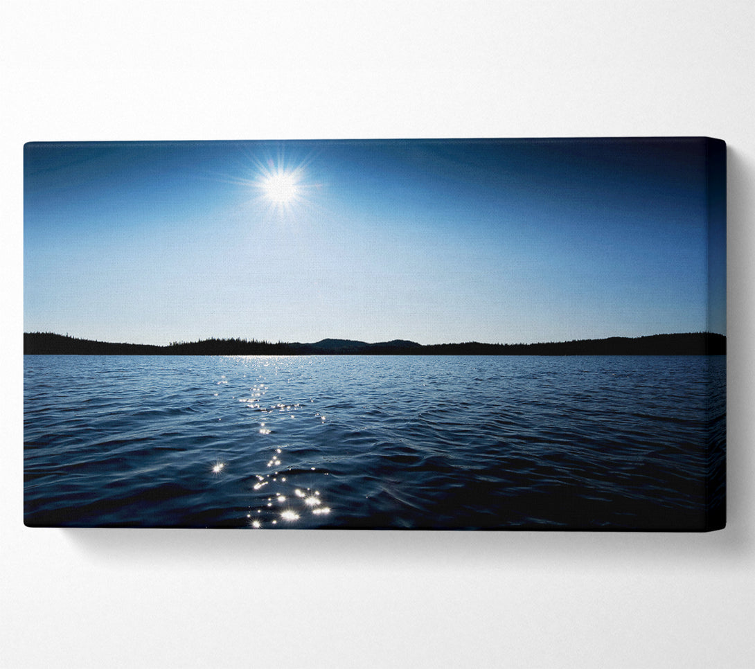  A Canvas Print of Blue Ocean Sun Canvas Art