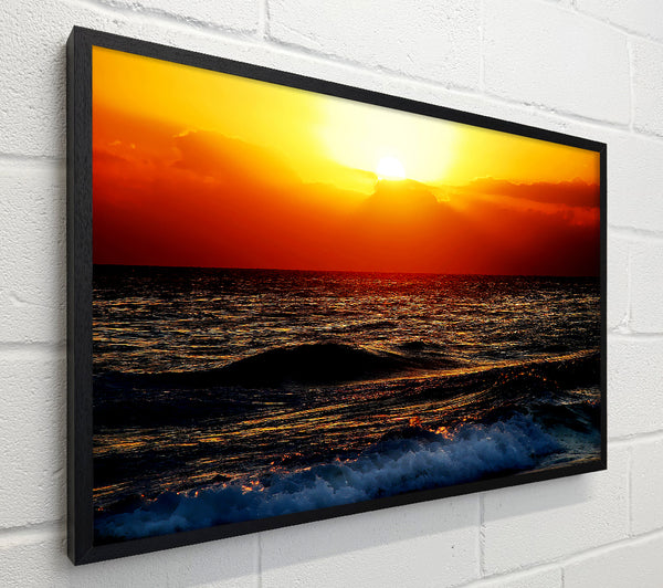 Blazing Sun Over The Crystal Ocean