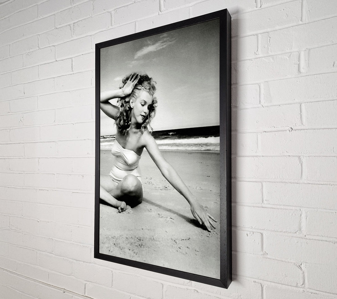  A Canvas Print of Rita Heyworth B n W Canvas Art