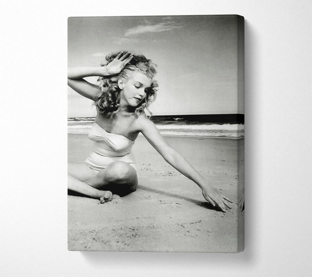  A Canvas Print of Rita Heyworth B n W Canvas Art