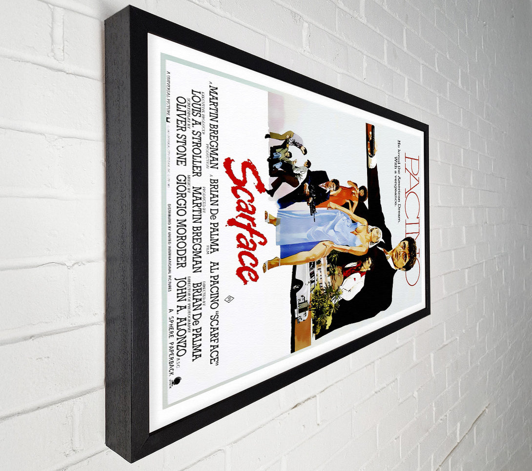  A Canvas Print of Al Pacino Scarface Canvas Print