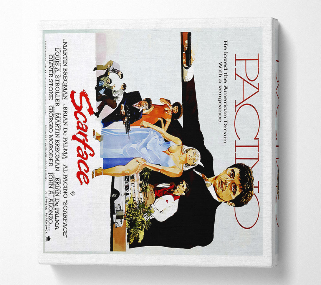  A Canvas Print of Al Pacino Scarface Canvas Print