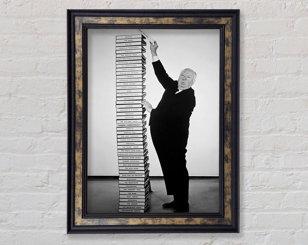 Alfred Hitchcock Library Of Films Framed Print