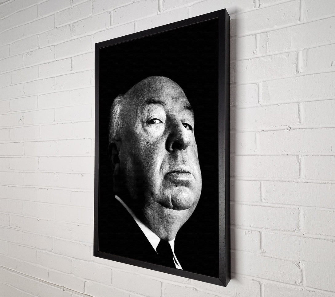  A Canvas Print of Alfred Hitchcock Portrait Canvas Wall Art