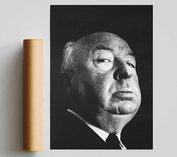 Alfred Hitchcock Portrait Poster