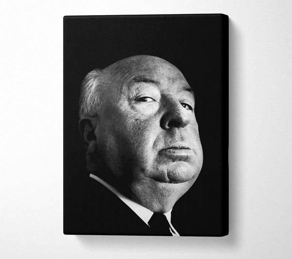  A Canvas Print of Alfred Hitchcock Portrait Canvas Wall Art