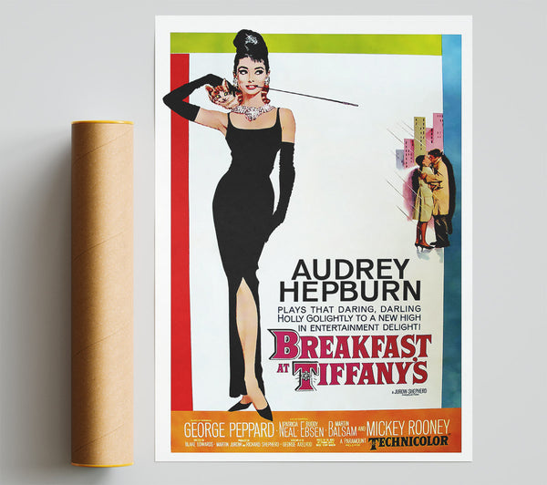 Audrey Hepburn Breakfast At Tiffanys Poster Print