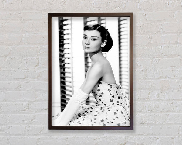 Audrey Hepburn Style Framed Print
