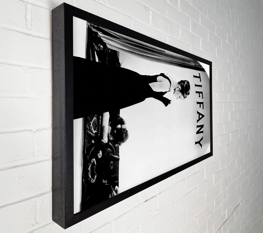  A Canvas Print of Audrey Hepburn Tiffanys Window Canvas Print