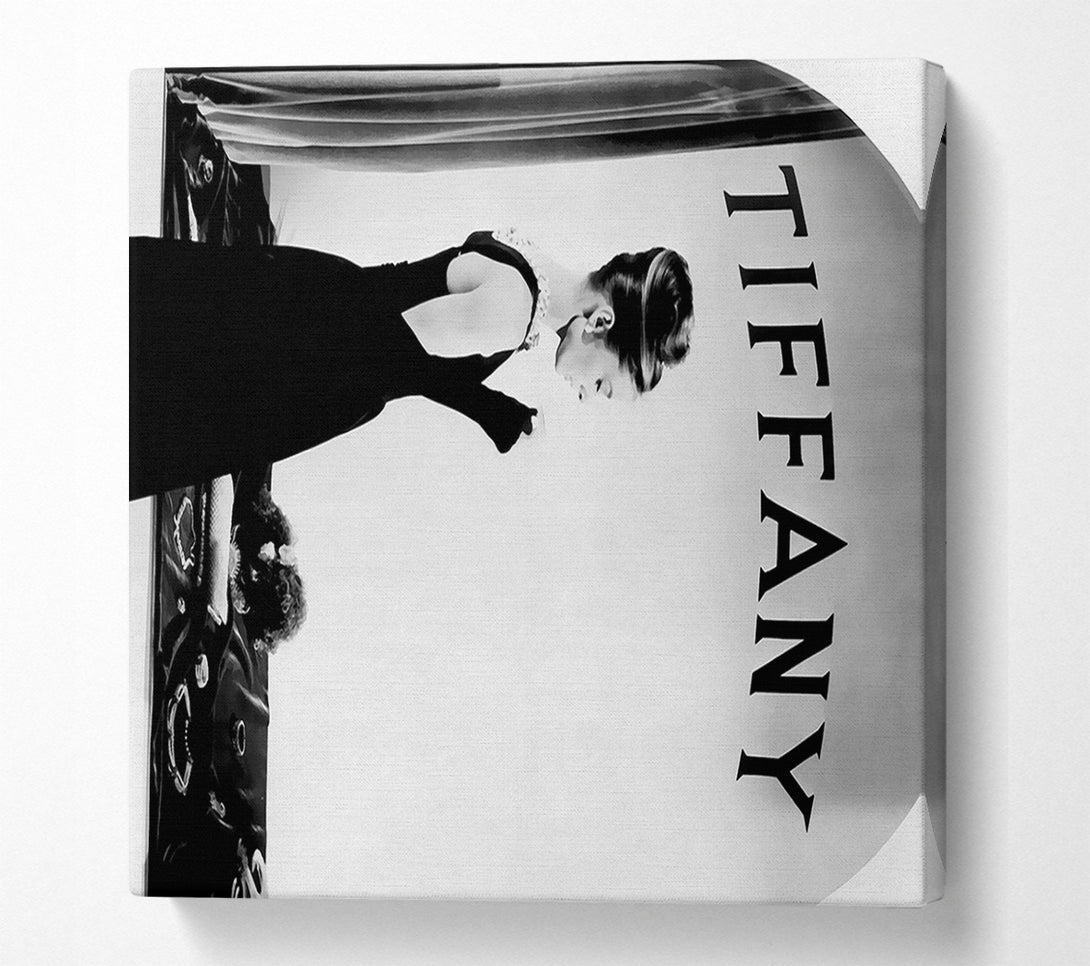  A Canvas Print of Audrey Hepburn Tiffanys Window Canvas Print