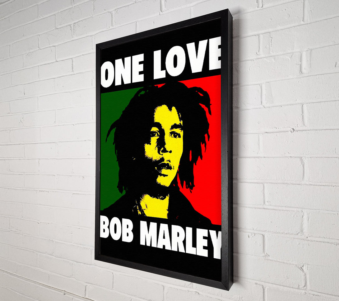  A Canvas Print of Bob Marley One Love Canvas Wall Art