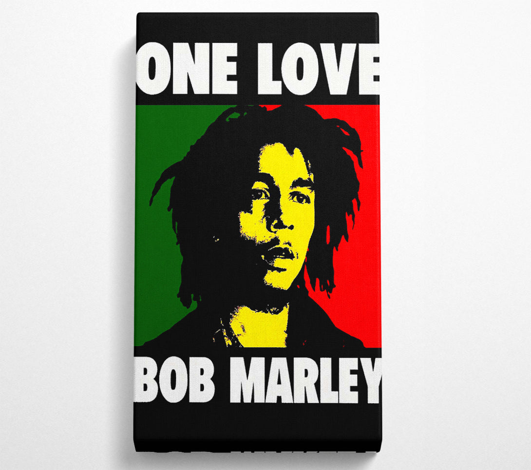  A Canvas Print of Bob Marley One Love Canvas Wall Art