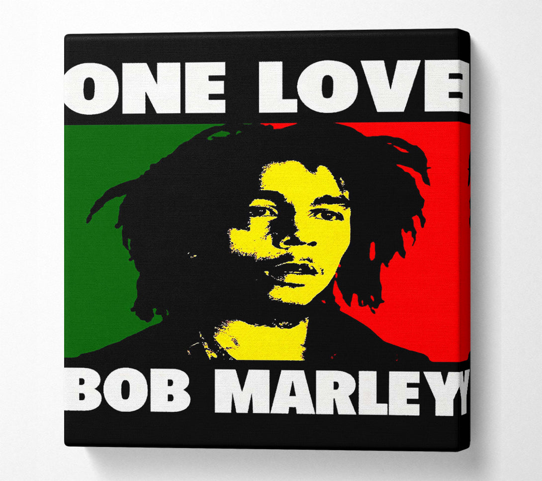  A Canvas Print of Bob Marley One Love Canvas Wall Art
