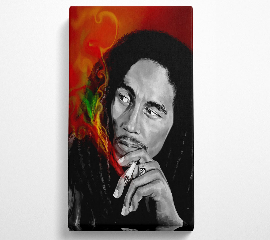  A Canvas Print of Bob Marley Smoke Canvas Art