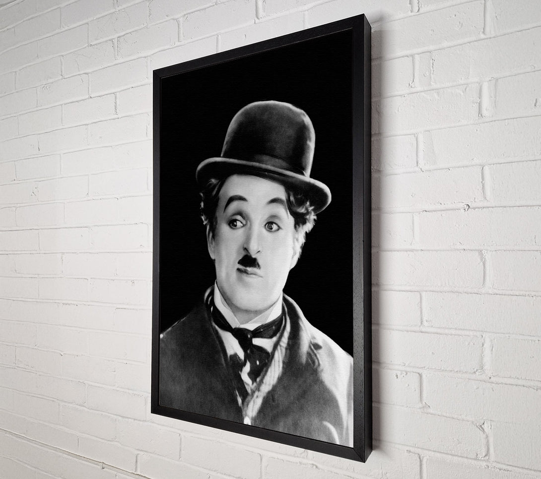  A Canvas Print of Charlie Chaplin Portrait Canvas Art