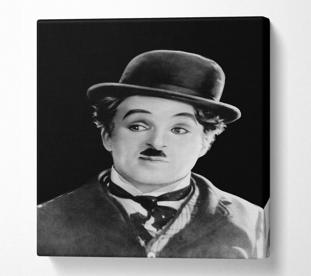  A Canvas Print of Charlie Chaplin Portrait Canvas Art