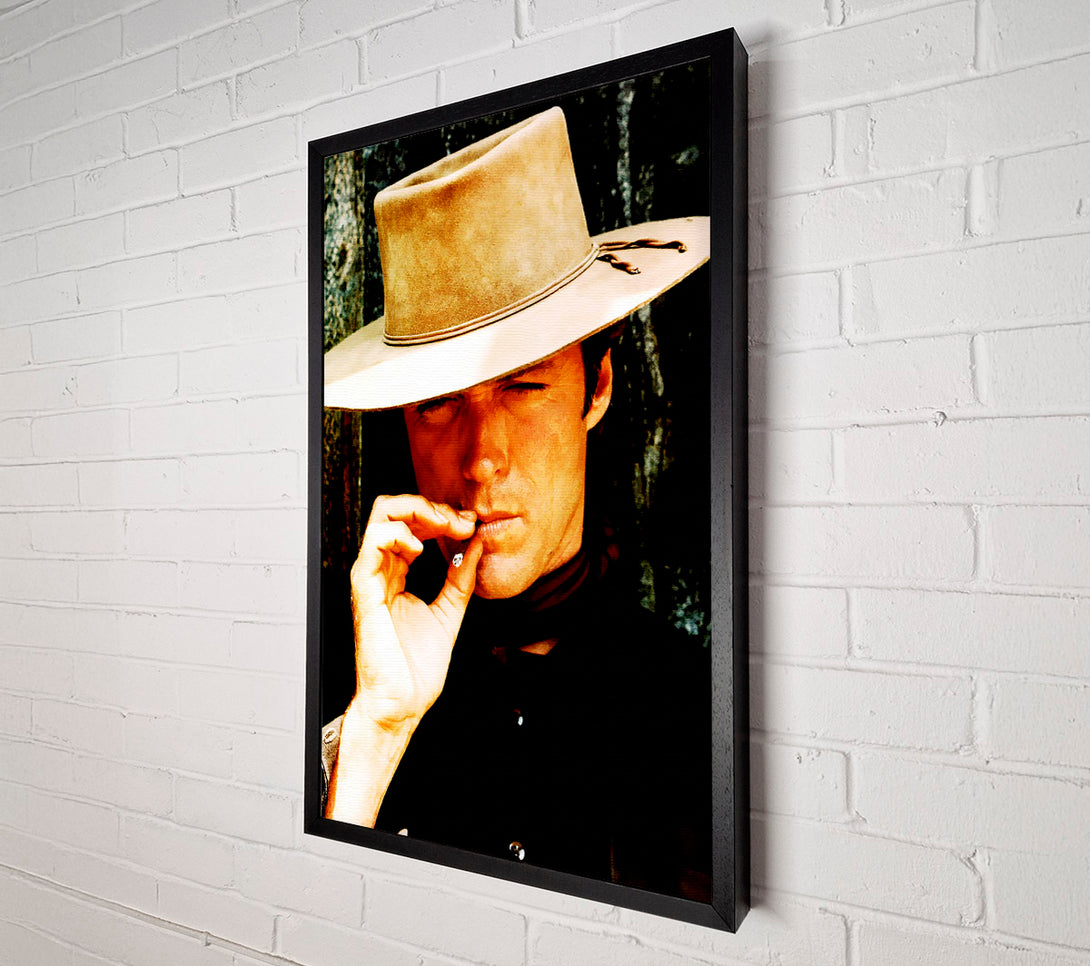  A Canvas Print of Clint Eastwood Canvas Print