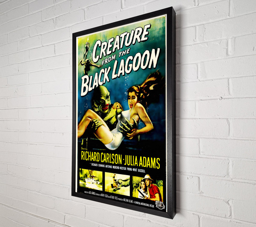  A Canvas Print of Creature From The Black Lagoon Canvas Wall Art