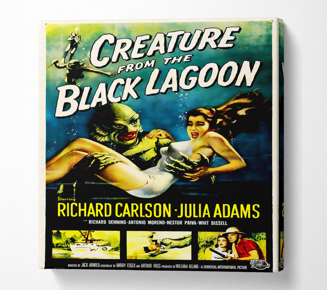  A Canvas Print of Creature From The Black Lagoon Canvas Wall Art