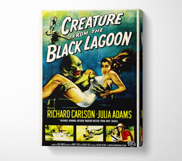  A Canvas Print of Creature From The Black Lagoon Canvas Wall Art