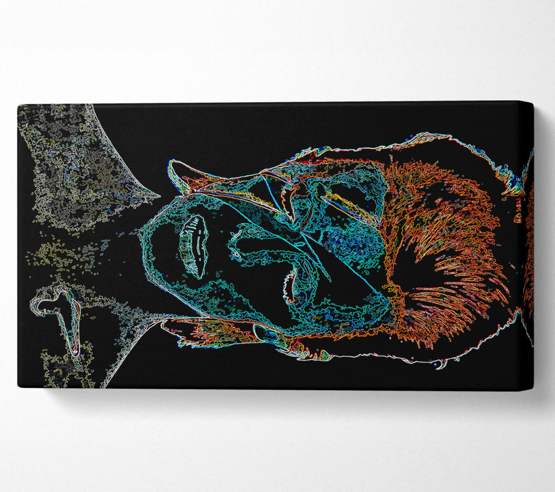  A Canvas Print of David Bowie Black Canvas Art