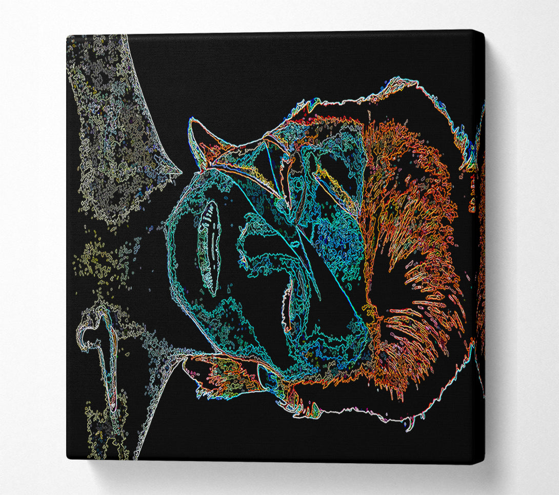  A Canvas Print of David Bowie Black Canvas Art