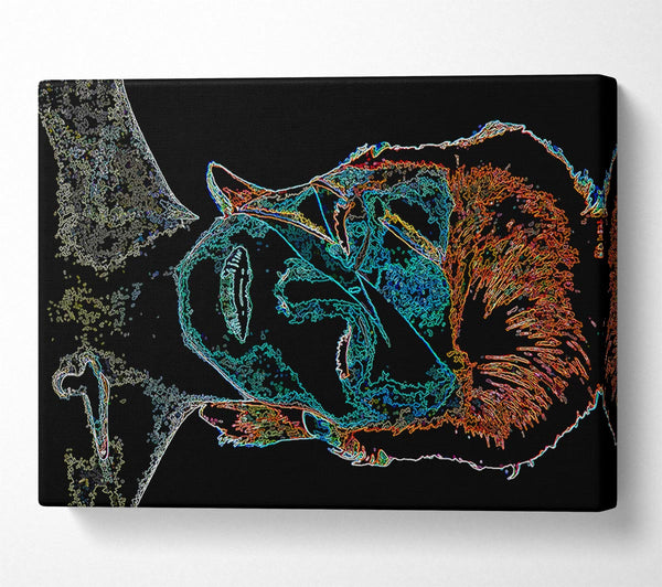  A Canvas Print of David Bowie Black Canvas Art