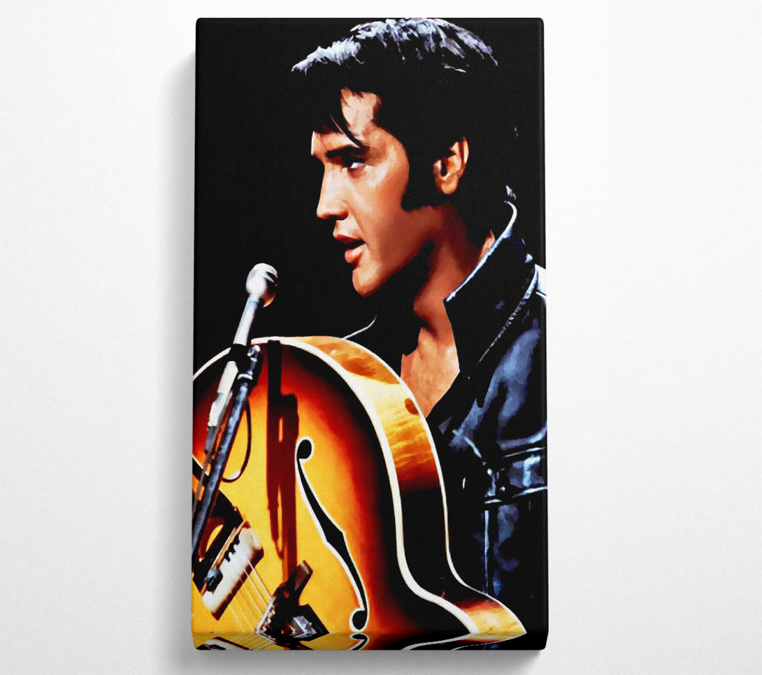  A Canvas Print of Elvis Guitar Canvas Wall Art