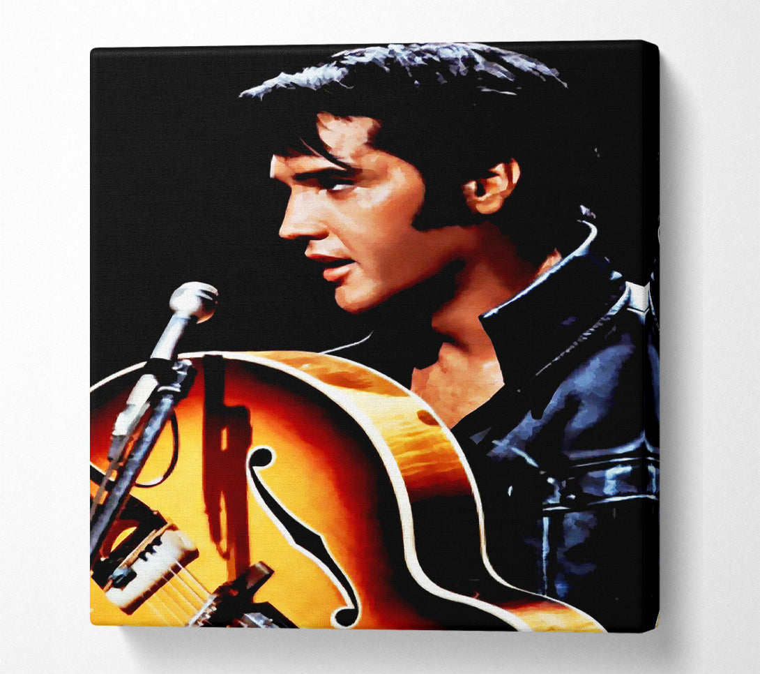  A Canvas Print of Elvis Guitar Canvas Wall Art