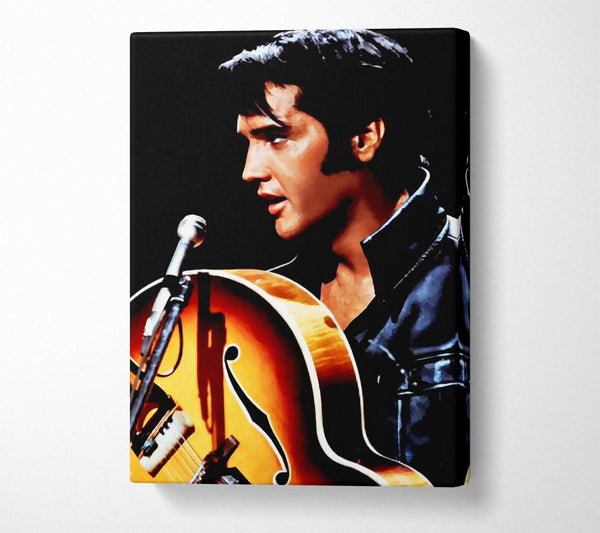  A Canvas Print of Elvis Guitar Canvas Wall Art