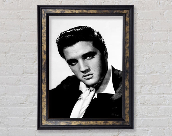 Elvis Presley Blue Suede Shoes Framed Print
