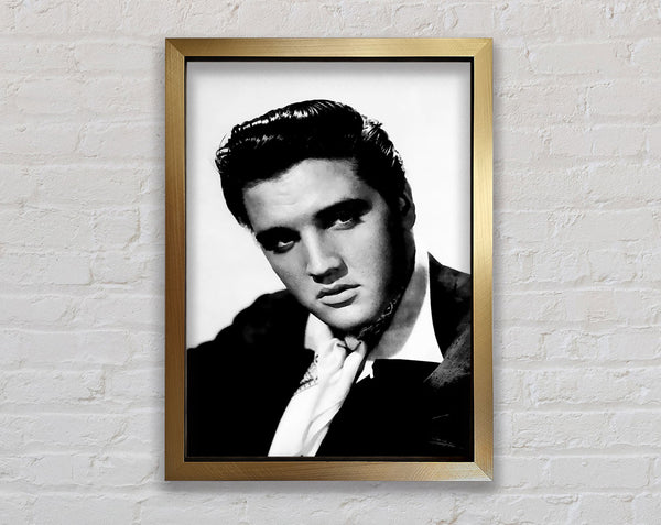 Elvis Presley Blue Suede Shoes Framed Print
