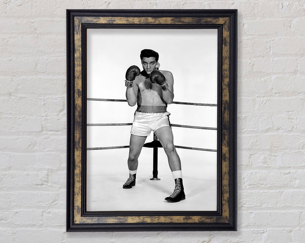 Elvis Presley Boxing Kid Framed Print