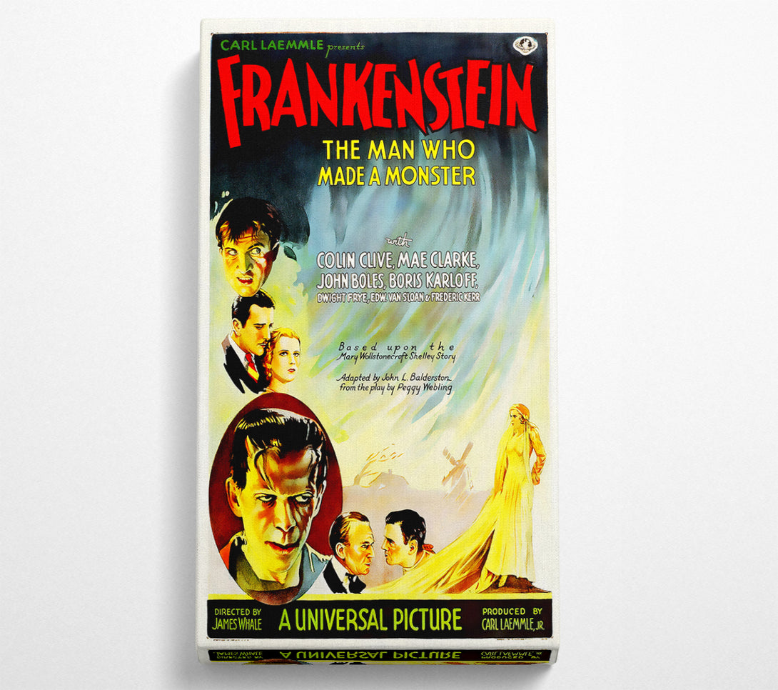  A Canvas Print of Frankenstein The Man Who Made A Monster Canvas Art