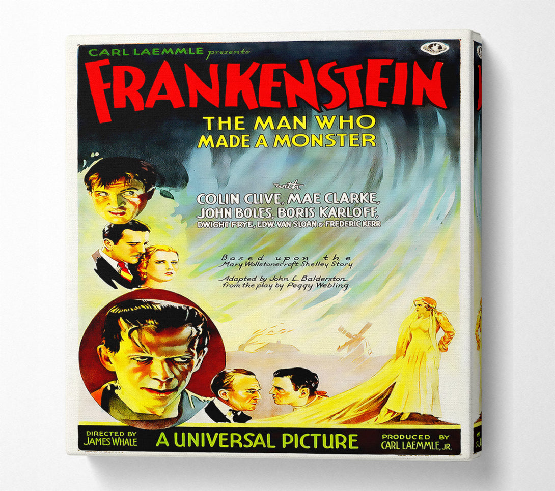  A Canvas Print of Frankenstein The Man Who Made A Monster Canvas Art