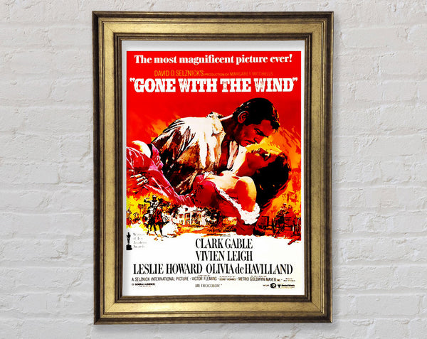 Gone With The Wind Framed Print