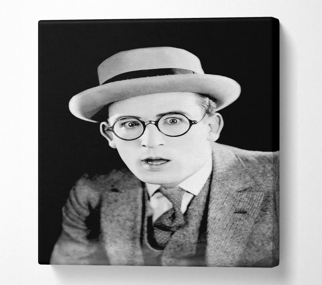  A Canvas Print of Harold Lloyd Portrait Canvas Print