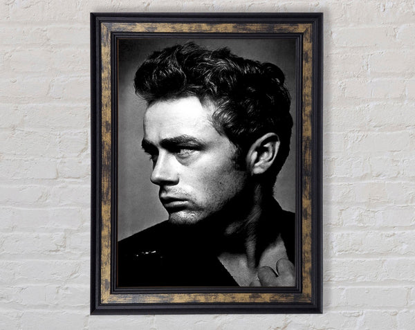 James Dean Classic B n W Framed Print