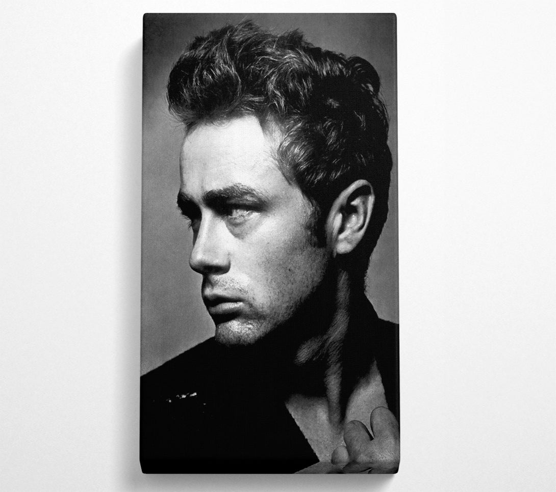  A Canvas Print of James Dean Classic B n W Canvas Art