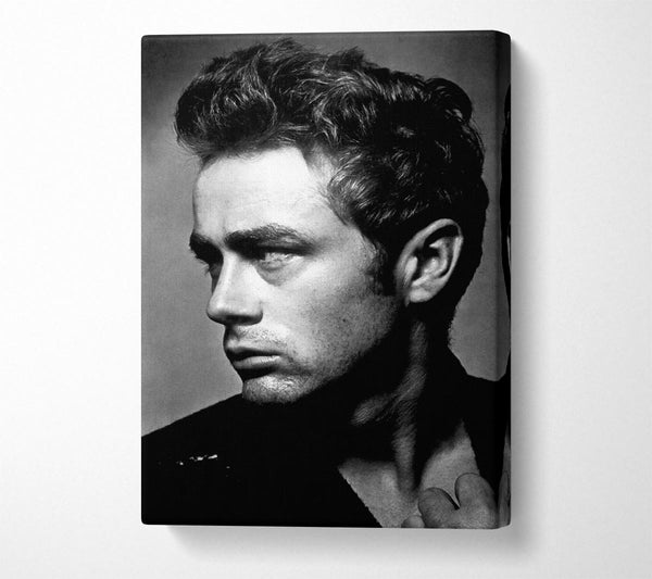  A Canvas Print of James Dean Classic B n W Canvas Art