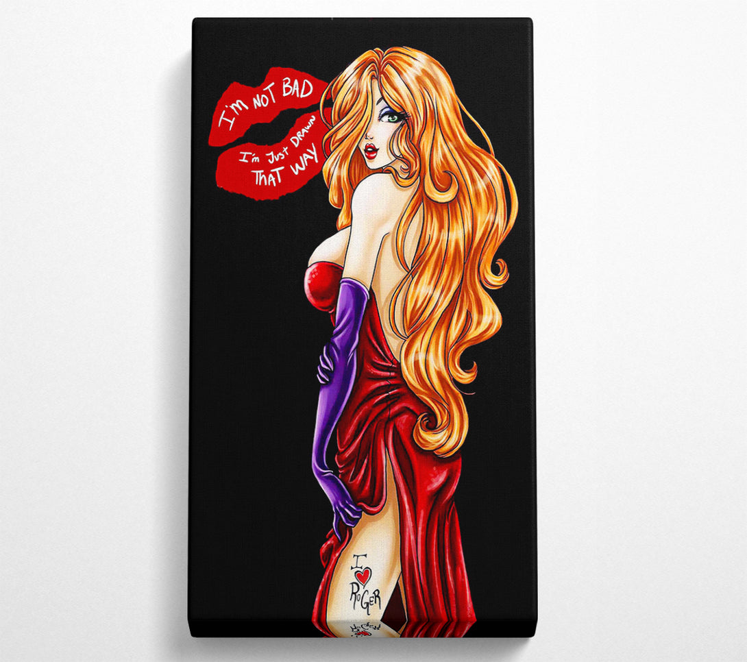  A Canvas Print of Jessica Rabbit I Love Roger Canvas Art