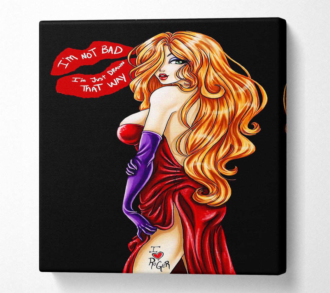  A Canvas Print of Jessica Rabbit I Love Roger Canvas Art