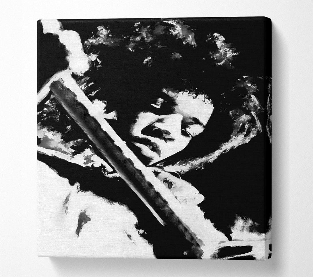  A Canvas Print of Jimi Hendrix Guitar Legend Canvas Art