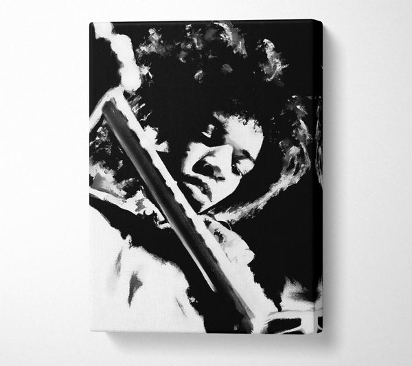  A Canvas Print of Jimi Hendrix Guitar Legend Canvas Art