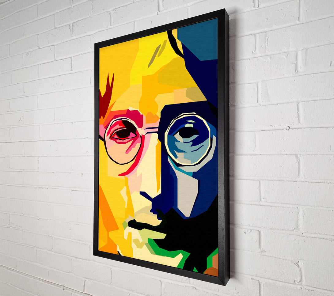 A Canvas Print of John Lennon Colours Canvas Wall Art