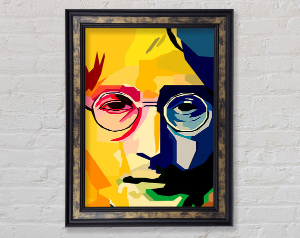 John Lennon Colours Framed Print